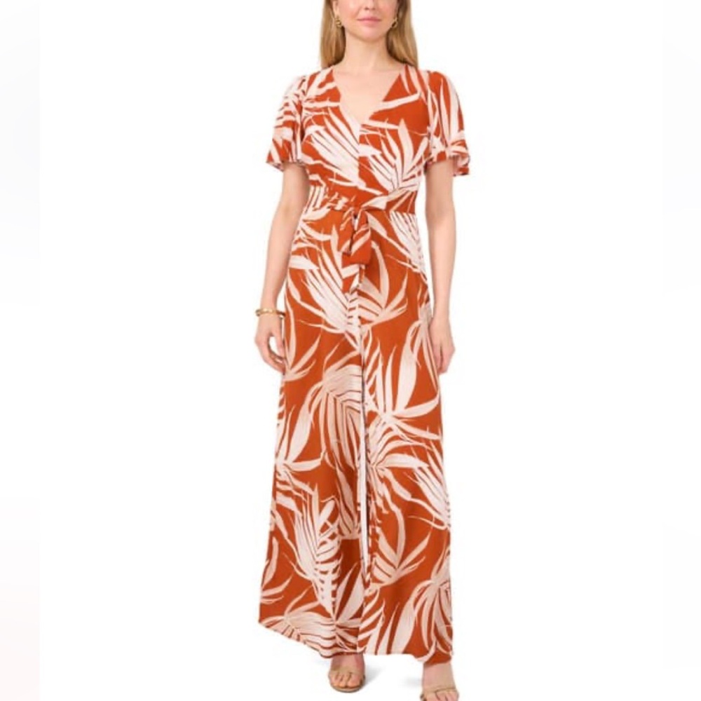 MSK FLUTTER SLEEVE JUMPSUIT